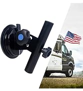 RV Suction Cup Flag Holder, Tool-Free Mount for Camper, Truck, SUV, Trailer, Angle-Adjustable Fla...