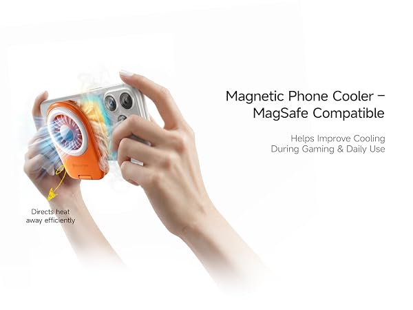 Magnetic phone fan