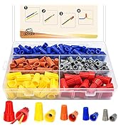 330 Pcs Wire Connectors Nuts Kit - Electrical Twist Wiring Splice Screw Caps Assortment