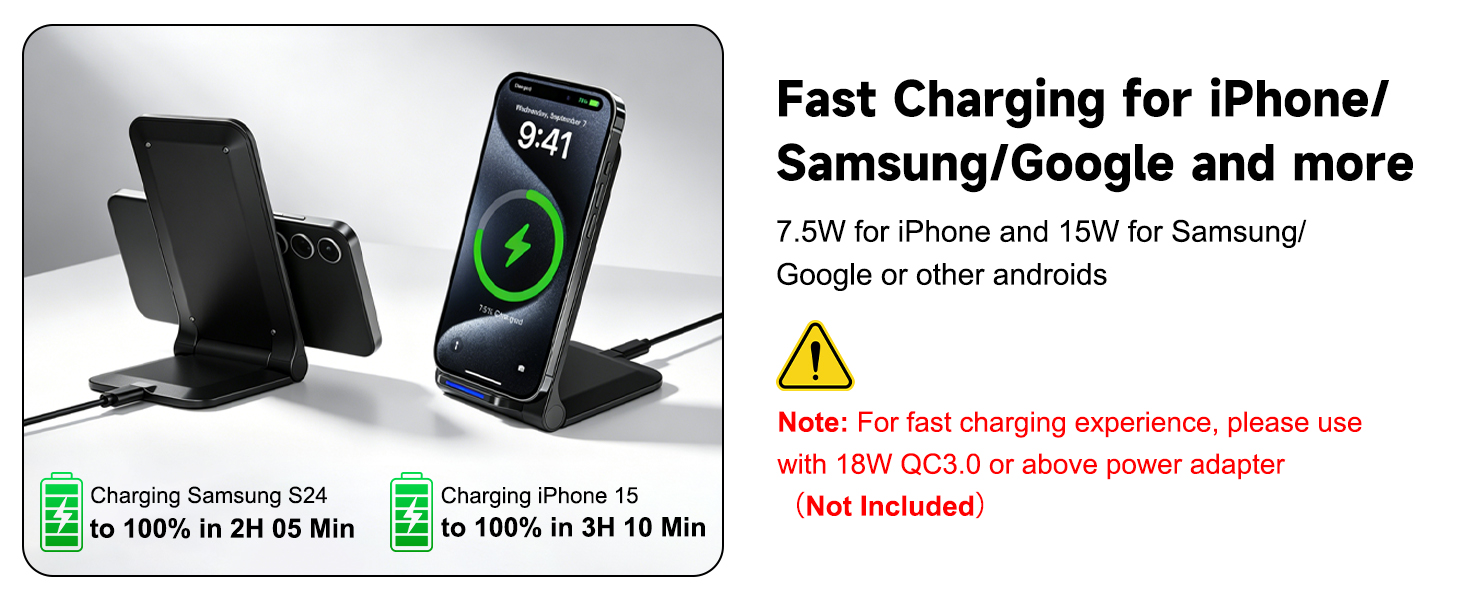 wireless phone charger stand