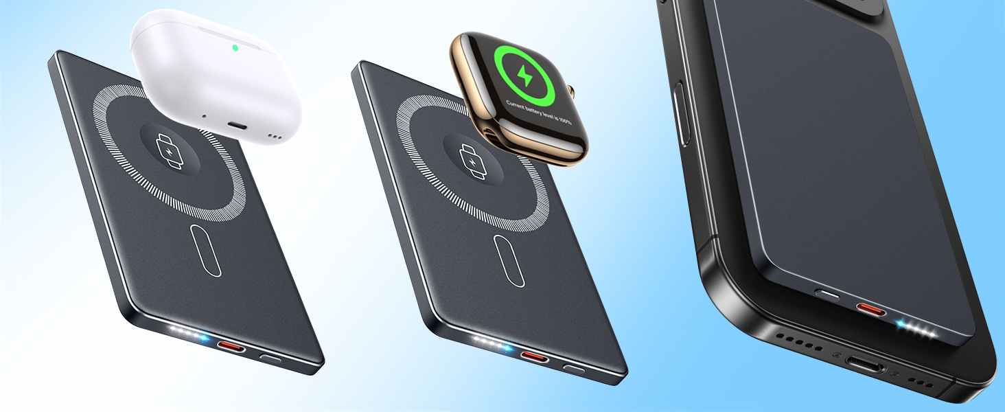 wireless battery pack fast charging powerbank external battery