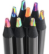 nsxsu Easter Basket Stuffers Essentials for Teens, 8 Rainbow Colored Pencils Art Supplies, Jumbo ...