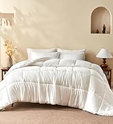 BPC 100% Rayon Derived from Silk Blend Comforter King Size, Down-Alternative Duvet