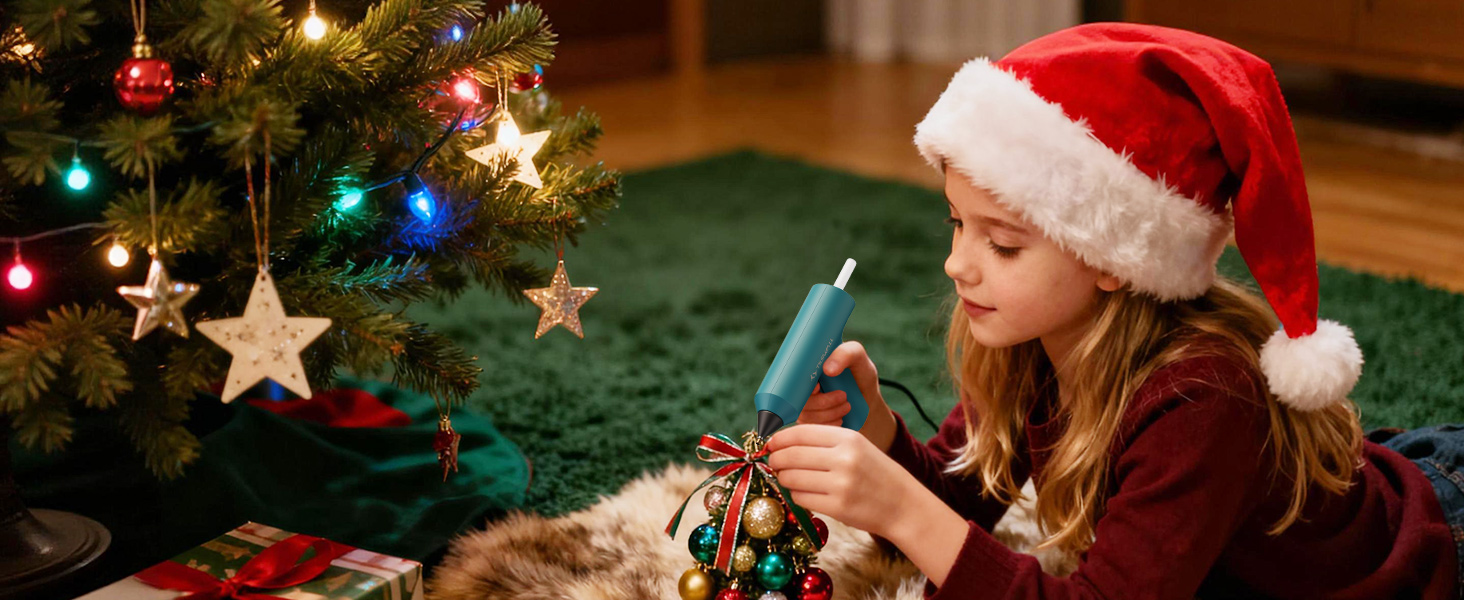 Tilswall Cordless Hot Glue Gun, Fast Preheating