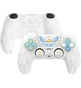 PlayVital Magic Wings Protective Silicone Cover Skin for ps5 Controller – Soft Anti-Slip Grip Pro...