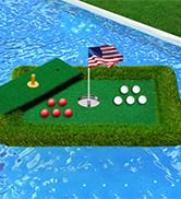 PLBBJHFloating Golf Green for Pool, Various Sizes (35"x24"/47"x35"/63"x47") to Suit Your Needs, F...