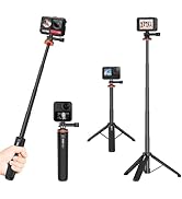 VRIG 20.1" Mini Extendable Gopro Tripod,Portable Selfie Stick Tripod for DJI OSMO Action 5Pro/4/3...