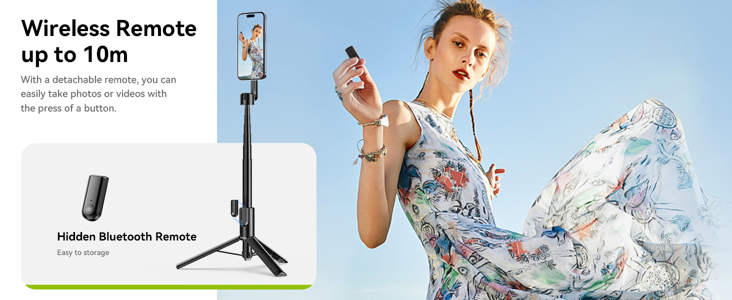 ULANZI 54'' Magnetic Selfie Stick Tripod Pro, All-in-One Phone Tripod w Magnetic Phone Holder