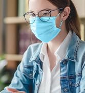 TeNice Masks Disposable 100 Pack, Face Mask for Adults, Individually Wrapped 4 Ply Extra Protecti...