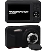 Supmay Silicone Camera Case for Kodak PIXPRO FZ55 16MP Digital Camera, Soft Silicone Protective C...