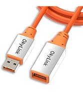 OkyLink 5ft (1.5M) Active USB 3.2 Gen 2 Male to Female Extension Cable - Active 10Gbps, Orange wi...