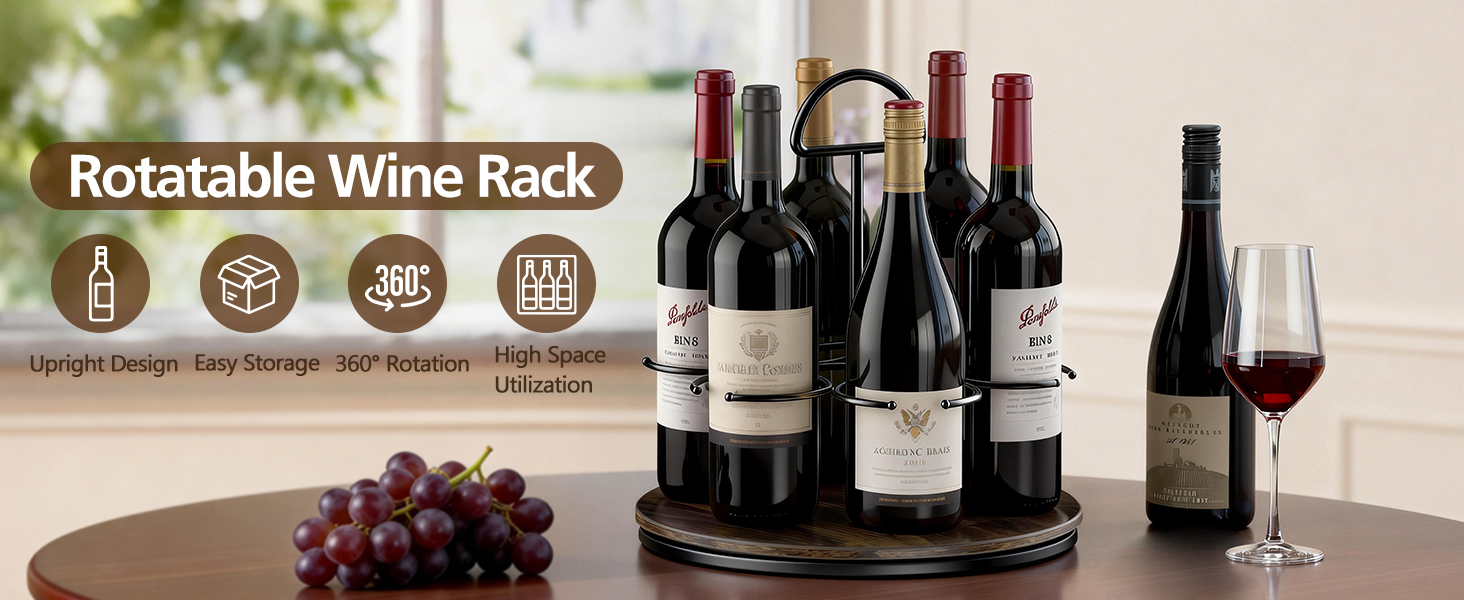 6-bottle wine rack