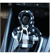 Car Gear Shift Cover with US Flag Design,Fashionable Gear Shift Hoodie for Shifter Knobs,Universa...