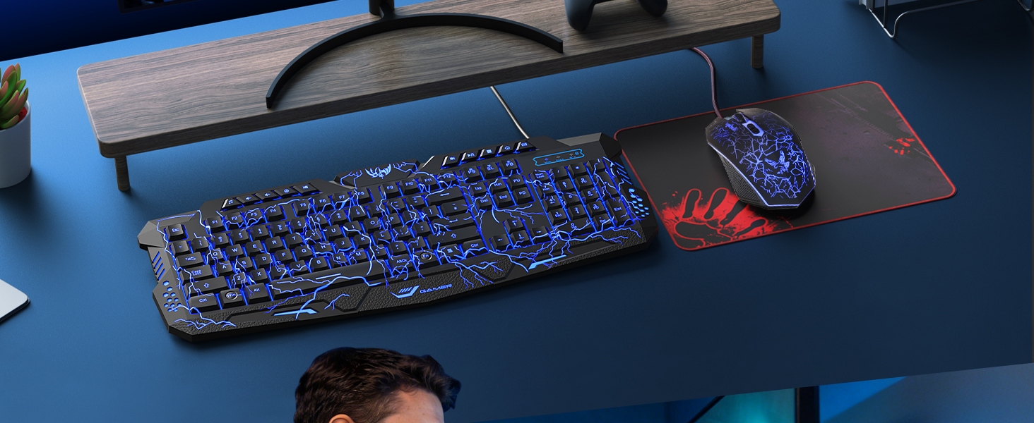 gaming keyboard and mouse blue keyboard and mouse