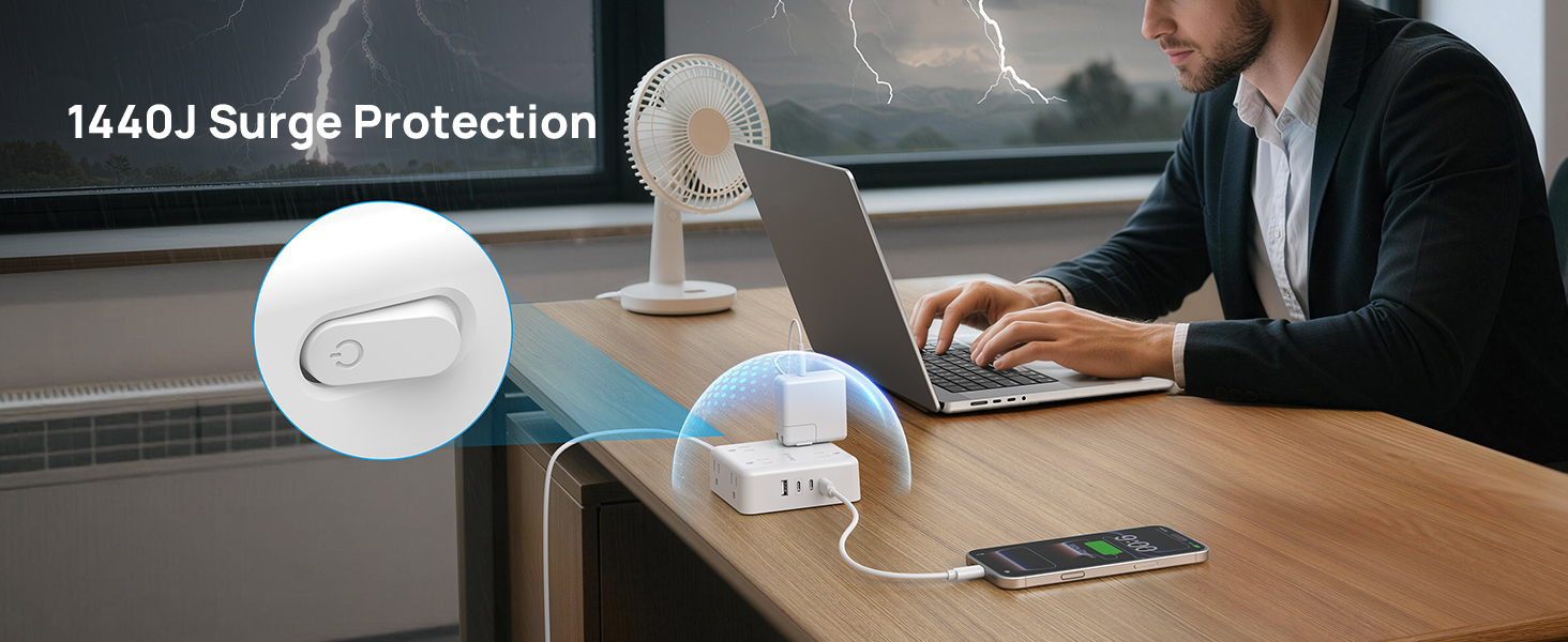 2 prong surge protector