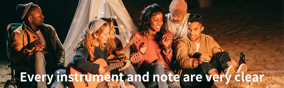 Every instrument and note are very clear