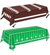 Oigco Football Party Decorations Tablecloth Disposable Plastic Touchdown Table Cover Perfect for ...