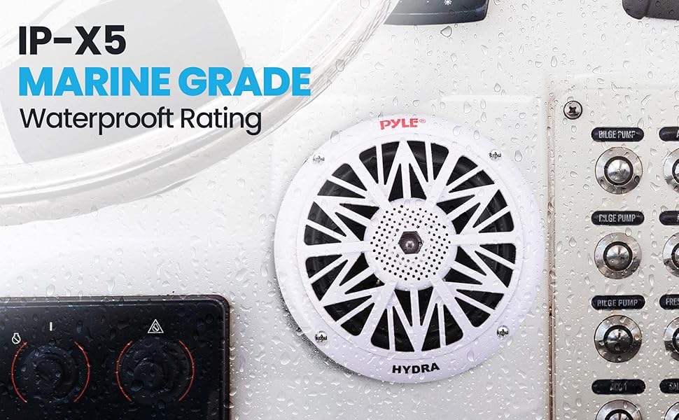 Pyle 5.25 Inch Dual Marine Speakers - 2 Way
