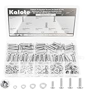120PCS Universal TV Mounting Hardware Screw Kit Set, 304 Stainless Steel TV Mount Screws Kit, M4 ...