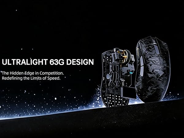ATTACK SHARK X11Ultra 8K Carbon Fiber Wireless Gaming Mouse with 42000 DPI