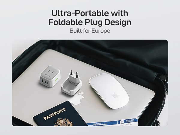 european travel plug adapter charger travel essentials for men women girl portable type c charger