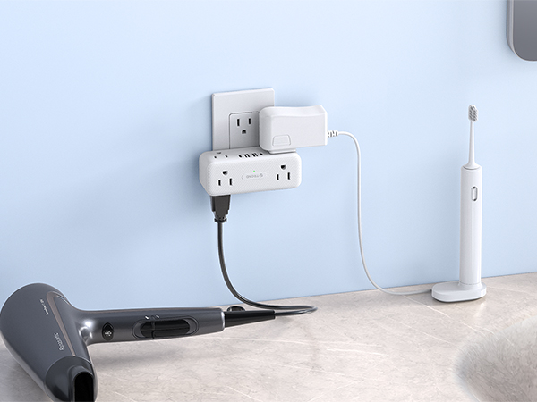 bathroom multi plug outlet with usb ports