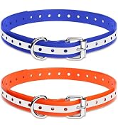 Dog Shock Collar Replacement Strap 2 Pack, Reflective &amp; Waterproof TPU Bark Collar Strap, Compati...