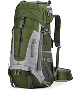 W WINTMING 75L Hiking Backpack with Rain Cover Waterproof Camping Backpack Shoes Warehouse for Me...