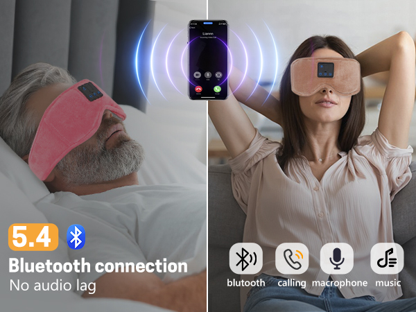 sleep mask with bluetooth headphones