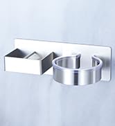 Oukimly Hair Dryer Holder, Hair Tool Organizer, Stainless Steel Blow Dryer Holder Wall Mounted, A...