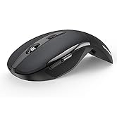 Folding Wireless Optical Mouse TECKNET 2.4G Portable Mouse with USB Nano Receiver for Notebook, P...