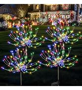 PEVOROS Garden Outdoor Decor Lights 120LED 4Pack, Solar Garden Lights for Yard Outside Fairy Gard...
