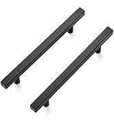 Ravinte 30 Pack 7.38'' Square Cabinet Pulls Matte Black Stainless Steel Kitchen Drawer Pulls Cabi...