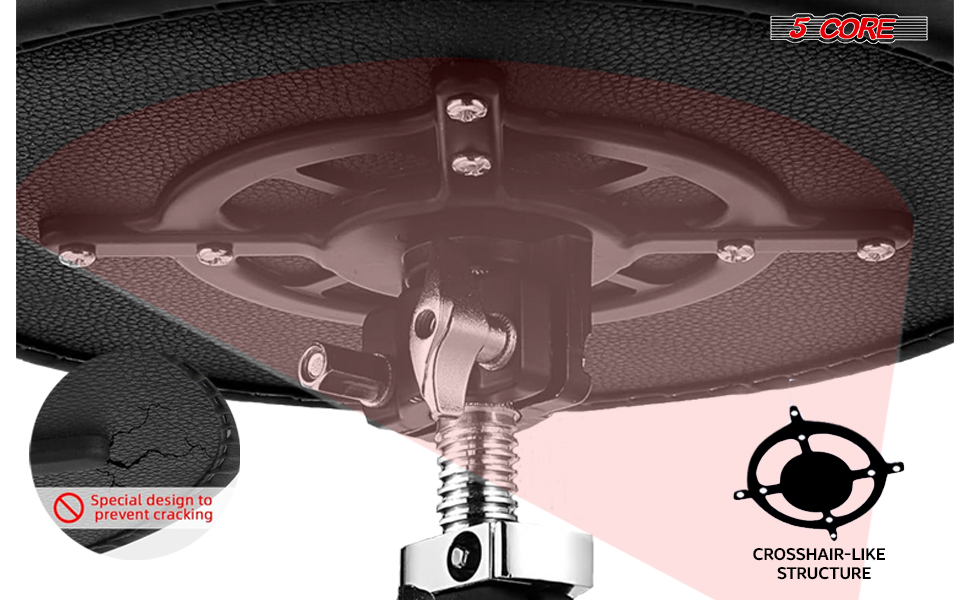 Professional Drum Throne, Seat Swivel Height Adjustable Chair Heavy Duty Stool for Drummer