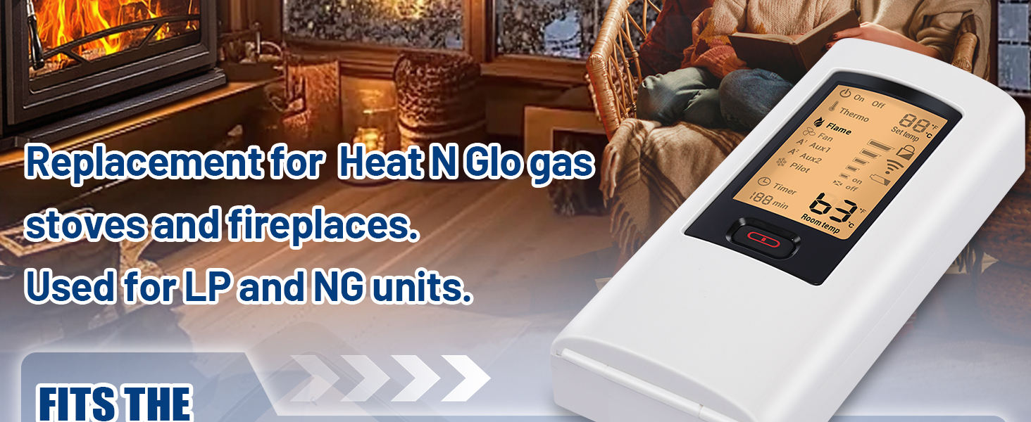 2166-330 Fireplace Remote Control Transmitter for Heat N Glo