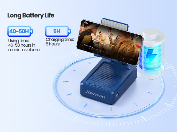 jteman phone stand with speaker