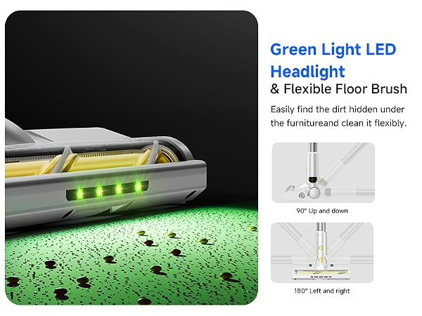 handheld cordless vacuum with light