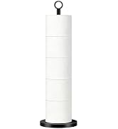 TACGEA Toilet Paper Holder Stand, Free-Standing Spare Rolls Storage Holder, Stainless Steel,with ...