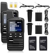 Global Unlimited Range 4G LTE Walkie Talkies, PoC Radios with 10-Year Prepaid Free Data, Nationwi...