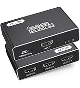 4K@30Hz HDMI Splitter 1 in 3 Out, 1x3 HDMI Distributor, HDMI Splitter Copy 1 Source to 3 Displays...