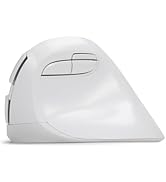 DeLUX Wireless Small Ergonomic Mouse, Silent BT Vertical Mouse, 6 Buttons and 4000 DPI, Reduce Wr...
