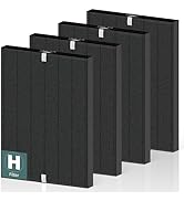 PETOX 4 Pack 116130 HEPA Smoke Remover Replacement Filter H for Winix PlasmaWave Air Purifier 550...