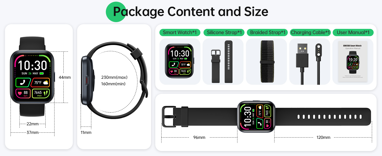 package of the smart watch