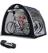 MAIZOA Bike Storage Shed Tent, 82*65*59 Inches, Outdoor Portable Storage Shelter for 4-5 Bicycles...