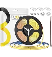 FCOB 16.4FT COB LED Strip Lights, Dimmable DC 24V 2700K Warm White 480LEDs COB Strip, Adhesive Fl...