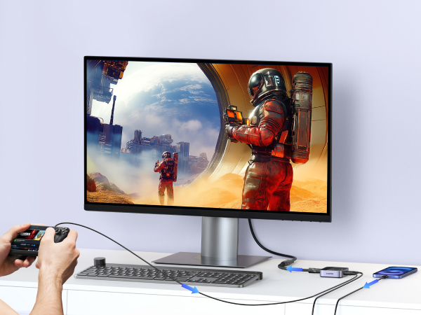 usb c switcher 2 in 1 out