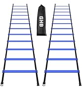 GHB Pro Agility Ladder Agility Training Ladder Speed 12 Rung 20ft with Carrying Bag