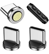 VAFOTON 9Pin 60W/100W Type C Magnetic Tips/Quick Charge Magnetic Adapter [3pcs], Magnetic USB C C...