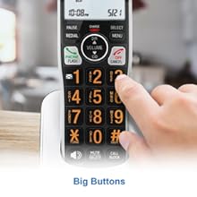 large screen and big buttons