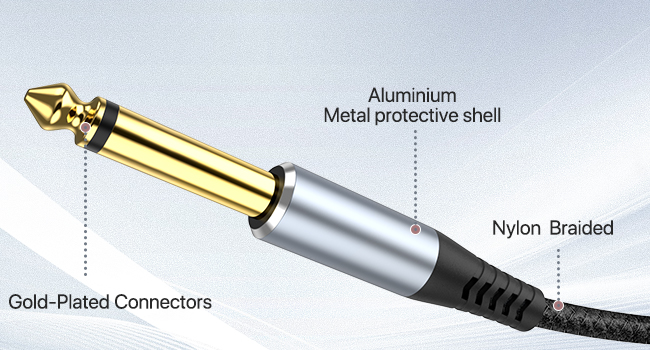 TS to usb c audio cable